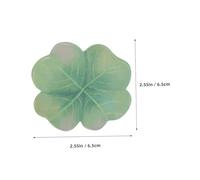 STOBAZA 32pcs St Patrick's Day Clover Self Adhesive Memo Pads, Leaf Shape Note Pads for School, Office, and Party Decorations