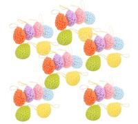 STOBAZA 36pcs Exfoliating Bath Sponge for Showering with Gentle Exfoliation and Resilient Honeycomb-Structured Hydrophilic Polyurethane Material, Hanging Design Body Scrubber for Spa Care