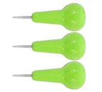 STOBAZA 3pcs Back to School Decorations Braille Stylus for Blind People with Enhanced Tactile Experience, Lightweight Stainless Steel Tip and Portable Pp Handle, for Home Practice