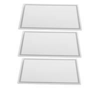 STOBAZA 3pcs Car Visor Mirrors with Break Guard Technology Self-adhesive Automotive Sun Visor Makeup Mirrors for Suv Truck Seatback Clear Reflection Car Interior Cosmetic Accessories