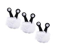 STOBAZA 3pcs Cartoon Bath Loofah Sponge Soft Large Shower Body Wash Scrubber with Hanging String for Bathroom Shower Supplies