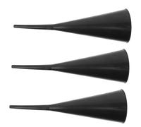 STOBAZA 3pcs Extended Spout Oil Funnels for Cars and Motorcycles Lightweight Plastic Gas Funnels for Precise Fuel and Engine Oil Filling Handsfree Use for Automotive and Petrol