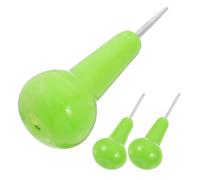 STOBAZA 3pcs Green Braille Stylus Pen for Blind People with Precision Metal Tip and Lightweight Pp Handle, Assistive Devices for Blind Suitable for Home Practice and Daily Use, Back