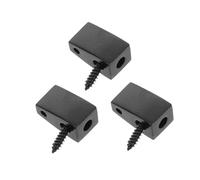 STOBAZA 3pcs Headless Guitar Accessories Bass Lock Electric Guitar Replacement Part Electric Headless Locking Nut Bridge Accessory Bass Hardware Black