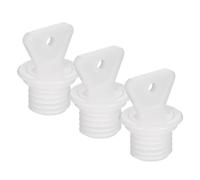 STOBAZA 3pcs Hot Water Bottle Cap Plastic Stopper Replacement Lid for Hot Water Bag, Pp Material, Resistant to High Temperatures, Not Easily Deformed, for Providing Warm and Comfortable
