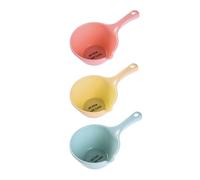 STOBAZA 3pcs Large Capacity Water Scoops with Ergonomic Handles Multipurpose Kitchen and Garden Ladles for Bathing Cooking and Watering Flowers at Home