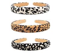 STOBAZA 3pcs Leopard Print Hairbands for Women Fashionable Comfortable Hair Accessories for Party Daily Use Stylish Headbands Gift for Mom Daughter Wife