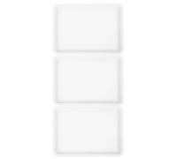 STOBAZA 3pcs Plastic Watercolor Paint Palette Trays for Artists Portable Reusable Paint Dish for Mixing Colors Easy to Clean Creative Art Palette for Water Marbling and Painting Projects