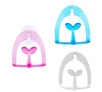 STOBAZA 3pcs Suction Cup Scouring Pad Rack Kitchen Sponge Holder Drain Storage Organizer for Sink Bathroom Countertop Easy to Install Plastic Random Colors Random Color