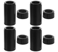 STOBAZA 4 Sets Flute Instrument Sleeve Replacements for C Flutes Interface Guard Covers Easy to Install Protective Caps Shielding Connection Points From Dust and Wear