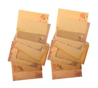 STOBAZA 40 Sheets Vintage Style Writing Letter Papers Mixed Designs European Floral Border Stationery for Creative Notes Messages Thank You and Romantic Letters Texture for Pen and Marker