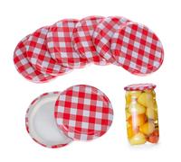 STOBAZA 40Pcs Jam Jar Lids Airtight Screw Caps for Canning Jars Regular Mouth Jar Covers Storage for Preserves Sauces and Spices