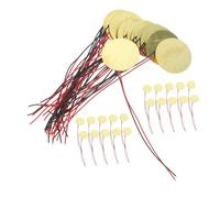 STOBAZA 40pcs Piezo Electric Ceramic Discs with Leads Copper Sound Sensors Buzzer for Acoustic Guitar Pickups Drum Triggers Musical Instrument Accessories