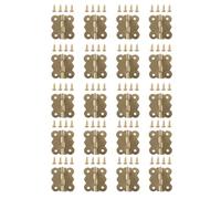 STOBAZA 40pcs Wooden Bird Nest Accessories for Parrot Breeding Box, Iron Anti-bite Ring and Hinge Lock with Screw, Wear-resistant and Easy to Place and Store, Suitable for Wooden Birds