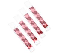 STOBAZA 48Pcs 2.0Mm Red Carpenter Mechanical Pencil Refills for Woodworker Marking, Timber Graphite Leads Insert for Construction and Rough Surface Tracer Use
