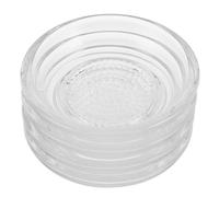 STOBAZA 4pcs Bowl: 60ml/2.02oz Clear Dipping Bowls with Garlic and Ginger - Reusable Sauce Dish Plate for Bread Sushi Appetizers Home Outdoor Events