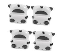 STOBAZA 4pcs Ceramic Chopsticks Holder Panda Shape Cute Chopstick Rest Rack for Home Tableware Decoration Suitable for Forks Spoons Cutlery Use