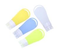 STOBAZA 4pcs Compact Travel Bottles Empty Refillable Bottles round Hole Design for Shampoo and Toiletries The Go Portable Space-saving Random Color