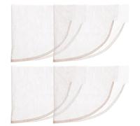 STOBAZA 4pcs Deep Brown Wig Lace Net Base 13x4 Frontal Closure for DIY Wig Making Hair Accessories Suitable for Hair Stylists