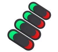 STOBAZA 4pcs Dual-sided Vacant Occupied Sign Acrylic Slider Door Indicator for Office Bathroom Conference Home Privacy Communication with Adhesive Mounting