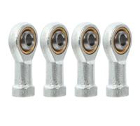 STOBAZA 4pcs Female Thread Connector Rod End Bearing with Self Lubricating Function, Stainless Steel Material, Excellent Load-bearing Performance, Easy to Install for Automation Equipment