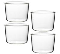 STOBAZA 4pcs Glass Mousse Cups 200ml Rounded Dessert Bowls for Snacks