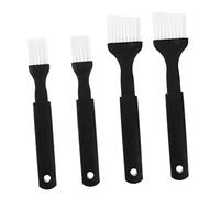 STOBAZA 4pcs Grill Brush Nylon Bristle Plastic Brush for Baking Cooking BBQ Wire Cleaning Plastic Grip Big and Small for Basting and Barbecue