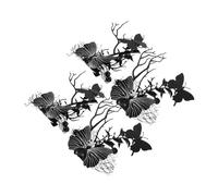 STOBAZA 4pcs Halloween Spider Web Hair Clips Lightweight Gothic Skeleton Zombie Barrettes with Black Butterfly Detail for Women Party Costume Accessories
