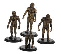 STOBAZA 4pcs Human Evolution Model Plastic Teaching Figures for Educational Cognition and Role Playing