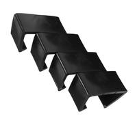 STOBAZA 4pcs Outdoor Patio Furniture Clips for Rattan Sofa Sectional Connectors Black Fasteners for Wicker Chairs Easy Sofa Support and Stabilizing