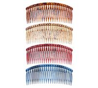 STOBAZA 4pcs Resin Teeth Hair Combs Hair Accessories Sturdy Styling Tool Can Be Sewn onto Wedding Veils for Women DIY Jewelry Making Accessories Random Color