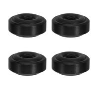 STOBAZA 4pcs Speaker Isolation Feet for Turntable and Audio Equipment, Aluminium Alloy and Rubber Anti-vibration Pads, Shock Absorbing Non-slip Design for Home Theaters and Professional
