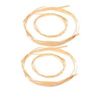 STOBAZA 4pcs Thin Bamboo Weaving Strips Smooth Polished Craft Material Flexible Bamboo Cane for DIY Basket Flower Arrangements Wedding Decorations and Weaving Projects