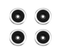STOBAZA 4pcs Universal Speaker Pad Anti Vibration Amplifier Feet Pad Aluminium Alloy Plastic Rubber Detachable Rubber Ring Raise Amplifier Height Speaker Isolation