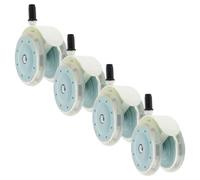 STOBAZA 4pcs Walker Wheels Replacement with Easy Detachment and Universal Rotation, Sturdy Pp Plastic Casters for Strollers and Learning Walkers, Quiet and Wear-Resistant Wheels for Daily