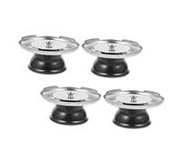 STOBAZA 4Pcs Whistling Kettle Lid Knobs Replacement Stainless Steel Teakettle Cover Handles for Heating Water Kettles Easy to Install with Black Finish