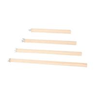 STOBAZA 4pcs Wooden Bird Cage Perch Sticks for Parrot Parakeet Natural Wood Perches as Cage Accessories