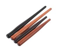 STOBAZA 4pcs Wooden Calligraphy Dip Pen Holder Convenient Dip Design and Multifunctional Use, Flat-head and Long Concave Rod Styles for Calligraphy and Drawing by Artists and Comic