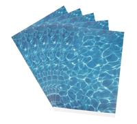 STOBAZA 5 Sheets Artificial Water Ripple Texture for DIY Miniature River Stream Decor Plastic Fake River Tile Basing Suitable for Sand Table Landscape Model Building