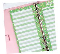 STOBAZA 50 Sheets Practical Candy Print Budget Cards Mixed Color Expense Tracker Inserts for Budget Planner Binder Detailed Financial Management Sheets for Home Office Business Use