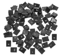 STOBAZA 500Pcs Clothing Labels Small to XXL Webbing Tags for Pants Garments Washable Fabric Markers with Clear Logos for Clothes Sorting and Sewing