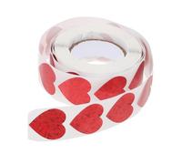 STOBAZA 500pcs Heart Stickers Sealing Labels for Envelopes and Tanning Measurement Easy to Apply and Remove Without Residue Suitable for Parties Crafts Bakery and Stationery Use