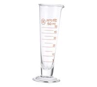 STOBAZA 50ml Glass Graduated Measuring Cup Round Base Thick Glass Beaker Liquid Container for Laboratory and Cooking Use