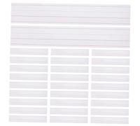 STOBAZA 50Pcs Erasable Educational Word Strips for Handwriting Practice Double-Sided Ruled Writing Strips with Dotted Lines Reusable Dry Erase Sentence for Boys and Classroom and Home