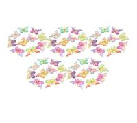STOBAZA 50pcs Resin Butterfly Charms for DIY Crafts and Handmade Jewelry | Bright Colour Design, Lovely Small Butterflies, Sufficient Quantity for Projects, Photo Frames, Hairpins, Bag Random Color