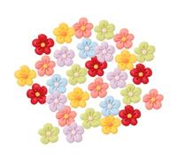STOBAZA 50pcs Resin Flower Charms DIY Miniature Decoration for Phone Case Hairpin Craft Accessories Random Style Lightweight Embellishments for Jewelry Making
