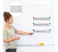 STOBAZA 50pcs School Learning Sentence Strips Thick Smooth Lined Ruled Alphabet Teaching Cards for Writing Basic Skills and Messages