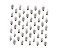 STOBAZA 50pcs Screw Base Light Bulbs for Physics Kit Electrical Experiments Glass Material Small Replacement Bulbs Lightweight DIY Science Project Accessories