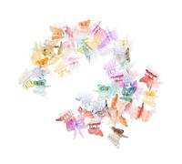 STOBAZA 50pcs Small Butterfly Hair Clips Mini Claw Clips Colorful Gradient Hair Accessories for Women and Strong Hold Non-slip Styling Barrettes Random Color