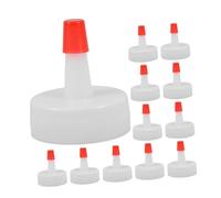 STOBAZA 50pcs White Pp Bottle Replacement Lids with Efficient Dispensing Screw Caps for Condiment Bottles and Mineral Water Suitable for 2.8cm Diameter